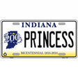 Princess Indiana Novelty Metal License Plate 12" x 6" (LP)