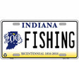 Fishing Indiana Novelty Metal License Plate 12" x 6" (LP)