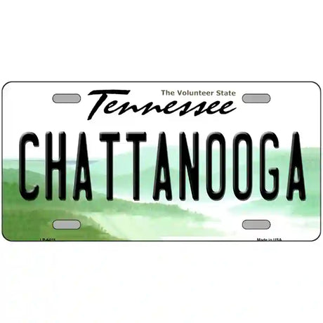 Chattanooga Tennessee Novelty Metal License Plate 12" x 6" (LP)