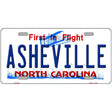 Asheville North Carolina Novelty Metal License Plate 12" x 6" (LP)