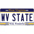 West Virginia State Novelty Metal License Plate 12" x 6" (LP)