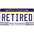 Retired West Virginia Novelty Metal License Plate 12" x 6" (LP)