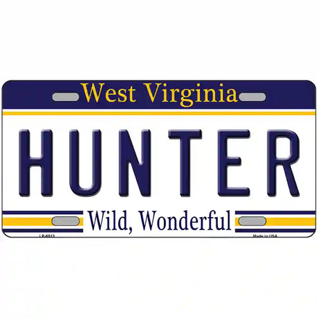 Hunter West Virginia Novelty Metal License Plate 12" x 6" (LP)