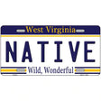 Native West Virginia Novelty Metal License Plate 12" x 6" (LP)