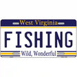 Fishing West Virginia Novelty Metal License Plate 12" x 6" (LP)