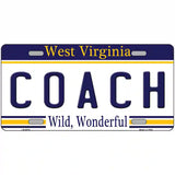 Coach West Virginia Novelty Metal License Plate 12" x 6" (LP)