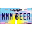 MMM Beer Mississippi Novelty Metal License Plate 12" x 6" (LP)