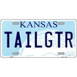 Tailgtr Kansas Novelty Metal License Plate 12" x 6" (LP)