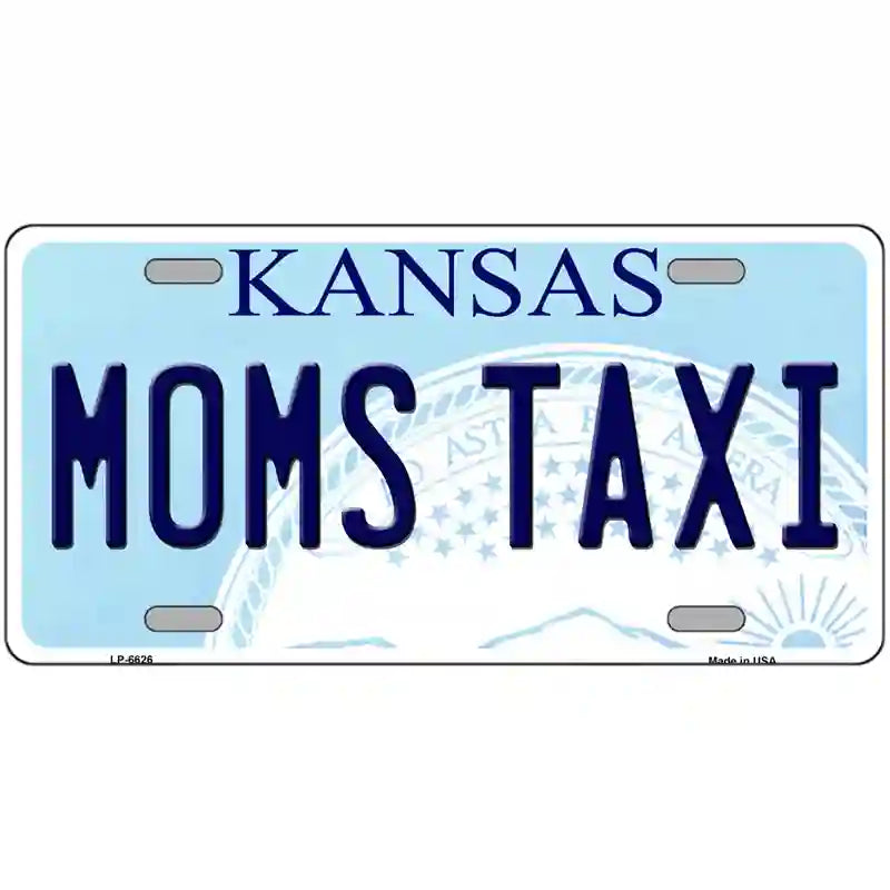 Moms Taxi Kansas Novelty Metal License Plate 12" x 6" (LP)