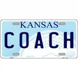 Coach Kansas Novelty Metal License Plate 12" x 6" (LP)