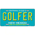 Golfer New Mexico Novelty Metal License Plate 12" x 6" (LP)