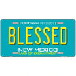 Blessed New Mexico Novelty Metal License Plate 12" x 6" (LP)