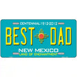 Best Dad New Mexico Novelty Metal License Plate 12" x 6" (LP)