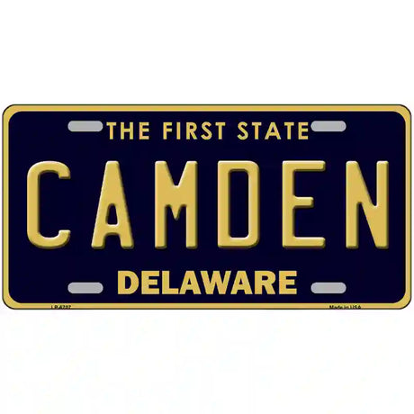 Camden Delaware Novelty Metal License Plate 12" x 6" (LP)