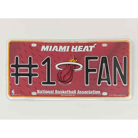 Miami Heat Fan Metal Novelty License Plate Tag LP-671