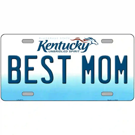 Best Mom Kentucky Novelty Metal License Plate 12" x 6" (LP)