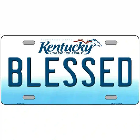 Blessed Kentucky Novelty Metal License Plate 12" x 6" (LP)