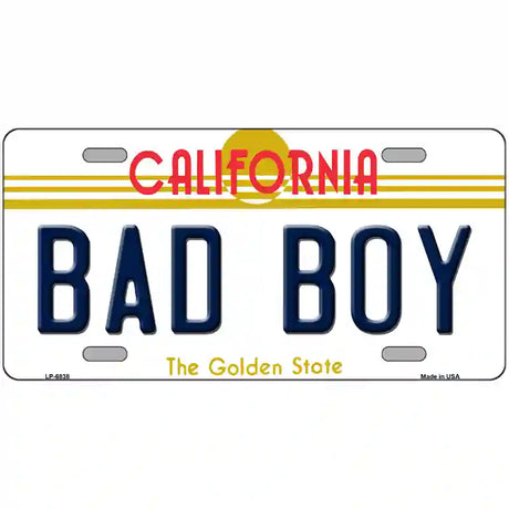 Bad Boy California Novelty Metal License Plate 12" x 6" (LP)