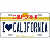 I Love California Novelty Metal License Plate 12" x 6" (LP)