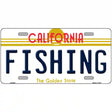 Fishing California Novelty Metal License Plate 12" x 6" (LP)