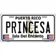 Princesa Puerto Rico Metal Novelty License Plate 12" x 6" (LP)