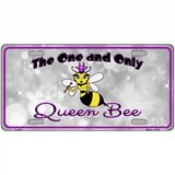 Queen Bee Purple Metal Novelty License Plate 12" x 6" (LP)