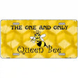 Queen Bee Honey Comb Metal Novelty License Plate 12" x 6" (LP)