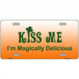 Kiss Me Metal Novelty License Plate 12" x 6" (LP)