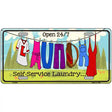 Laundry Self Service Novelty Metal License Plate 12" x 6" (LP)