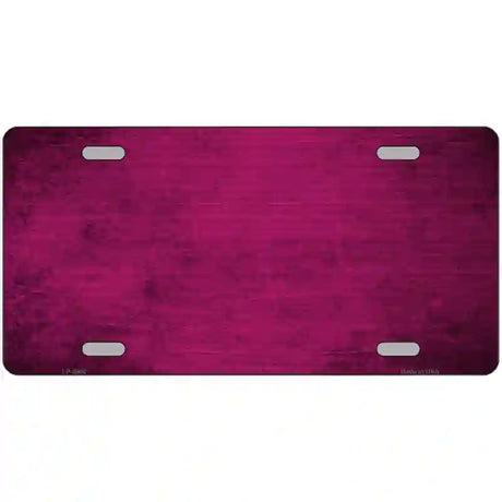 Pink Oil Rubbed Solid Metal Novelty License Plate 12" x 6" (LP)