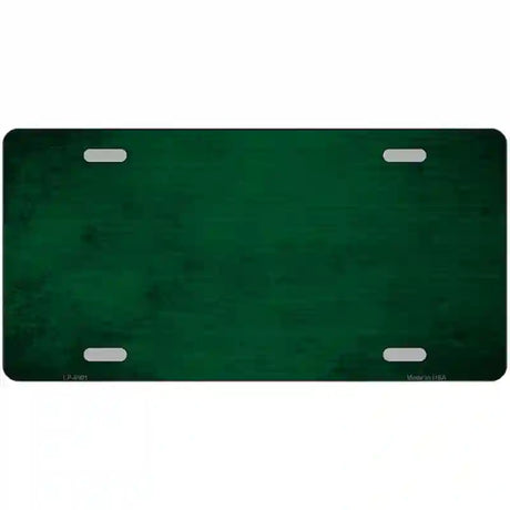 Green Oil Rubbed Solid Metal Novelty License Plate 12" x 6" (LP)