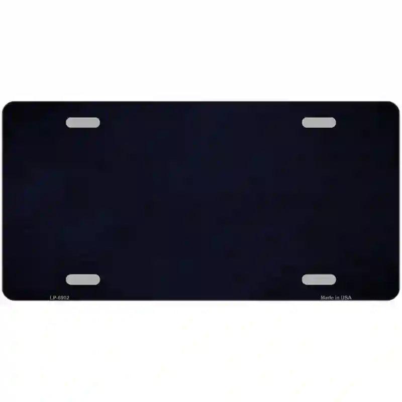 Blue Oil Rubbed Solid Metal Novelty License Plate 12" x 6" (LP)