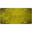 Yellow Oil Rubbed Solid Metal Novelty License Plate 12" x 6" (LP)