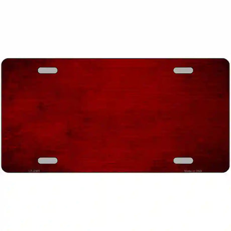 Red Oil Rubbed Solid Metal Novelty License Plate 12" x 6" (LP)