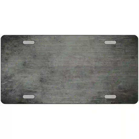 Gray Oil Rubbed Solid Metal Novelty License Plate 12" x 6" (LP)