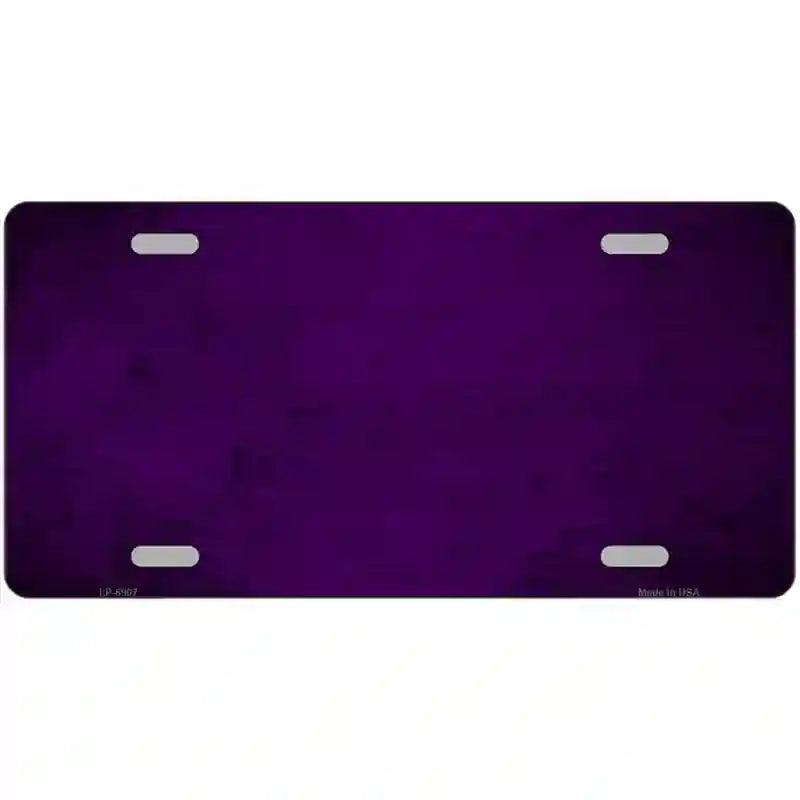Purple Oil Rubbed Solid Metal Novelty License Plate 12" x 6" (LP)