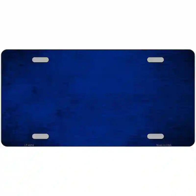 Royal Blue Oil Rubbed Solid Metal Novelty License Plate 12" x 6" (LP)