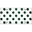 Green White Dots Oil Rubbed Metal Novelty License Plate 12" x 6" (LP)