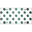 Mint White Dots Oil Rubbed Metal Novelty License Plate 12" x 6" (LP)