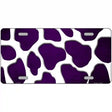 Purple White Giraffe Oil Rubbed Metal Novelty License Plate 12" x 6" (LP)