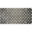 Tan White Small Dots Oil Rubbed Metal Novelty License Plate 12" x 6" (LP)