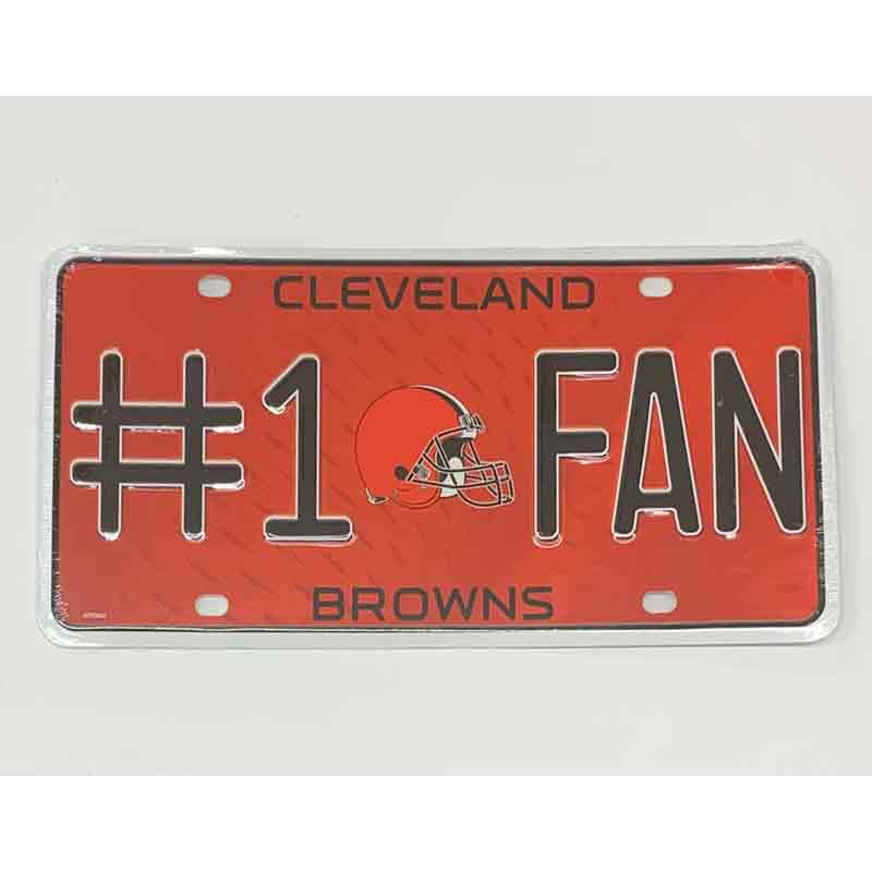 Cleveland Browns Fan Metal Novelty License Plate Tag LP-744