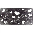 Black White Love Oil Rubbed Metal Novelty License Plate 12" x 6" (LP)