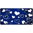 Blue White Love Oil Rubbed Metal Novelty License Plate 12" x 6" (LP)