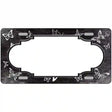 Black White Scallop Butterfly Oil Rubbed Metal Novelty License Plate 12" x 6" (LP)