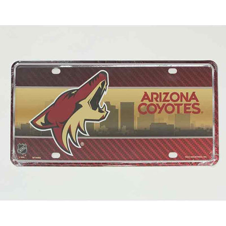 Arizona Coyotes Metal Novelty License Plate Tag LP-775