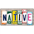 Native License Plate Art Wood Metal Novelty License Plate 12" x 6" (LP)