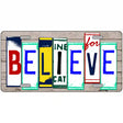 Believe License Plate Art Wood Metal Novelty License Plate 12" x 6" (LP)