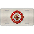 Fire Department Metal Novelty License Plate 12" x 6" (LP)