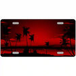 Sunset Red Metal Novelty License Plate 12" x 6" (LP)